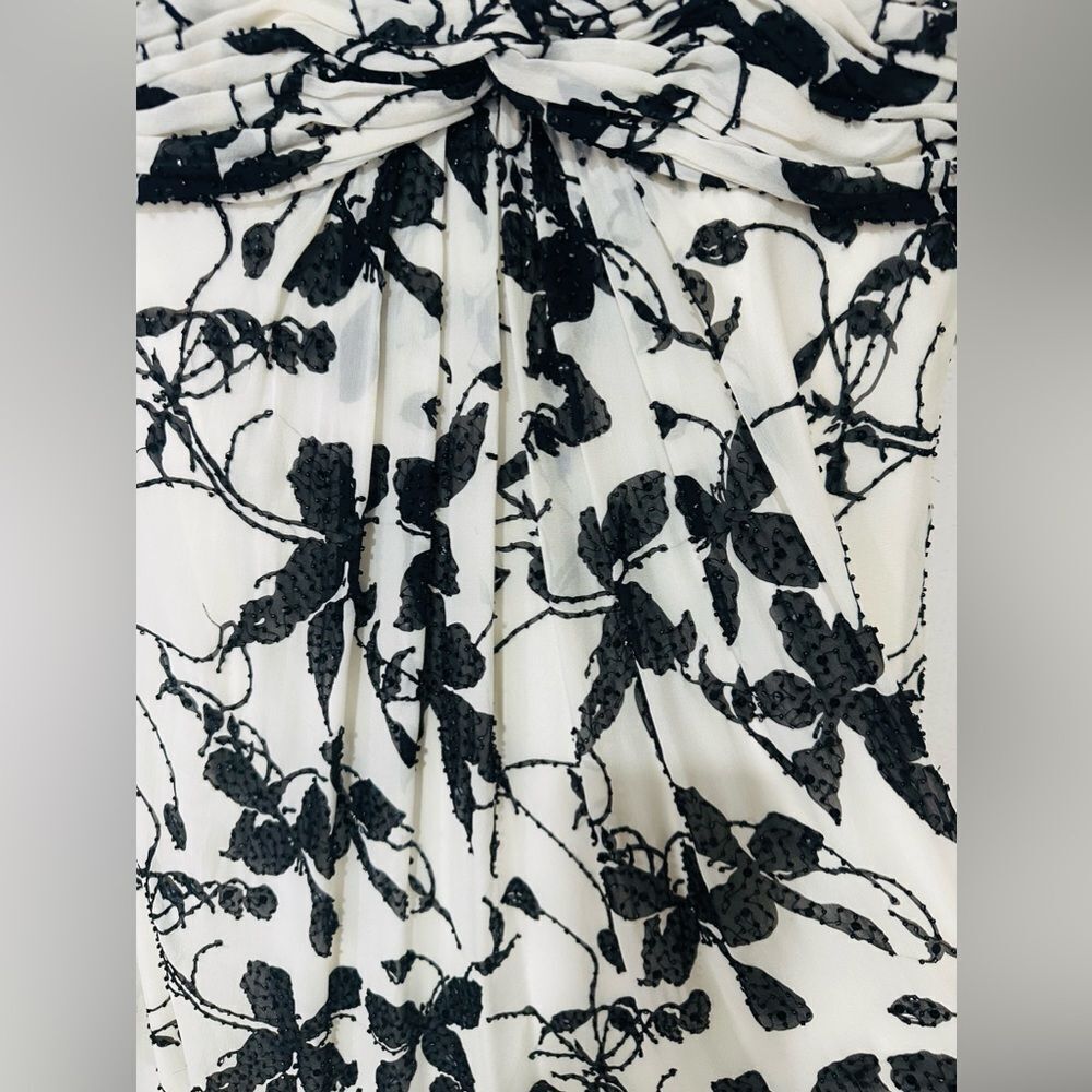 Carmen Marc Valvo Collection luxury formal beaded dress gown p2p 19” 34” long - Picture 12 of 14